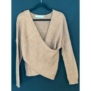 Astr Brown Shrug Poncho Cozy Knit